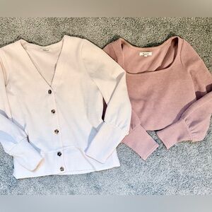 Two madewell spring sweaters